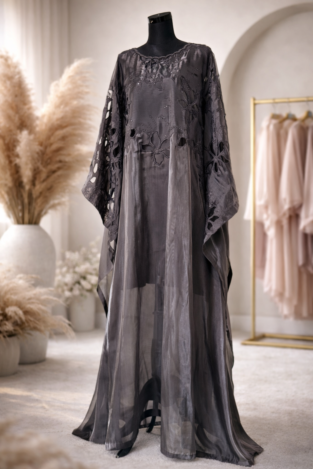 Black Beauty with Potli Kaftan-SaraebySara