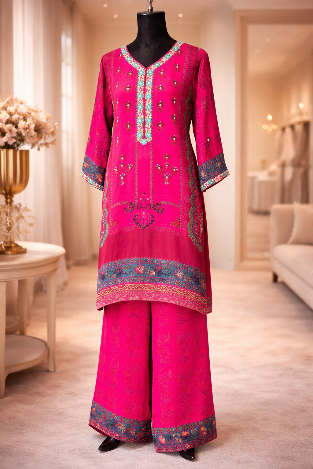 SEREIN 15 Hot Pink digitally printed Co-Ord Set